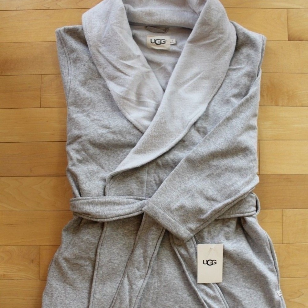 NWT Women's UGG BLANCHE Plush Robe Gray - Picture 2 of 9